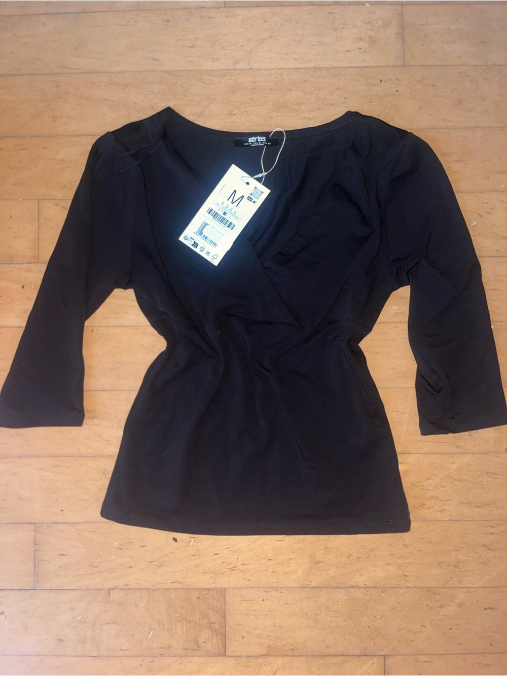 Stradivarius Women's 3/4 Sleeve Top - M